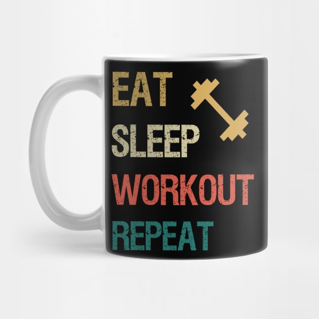 Eat sleep workout repeat by cypryanus